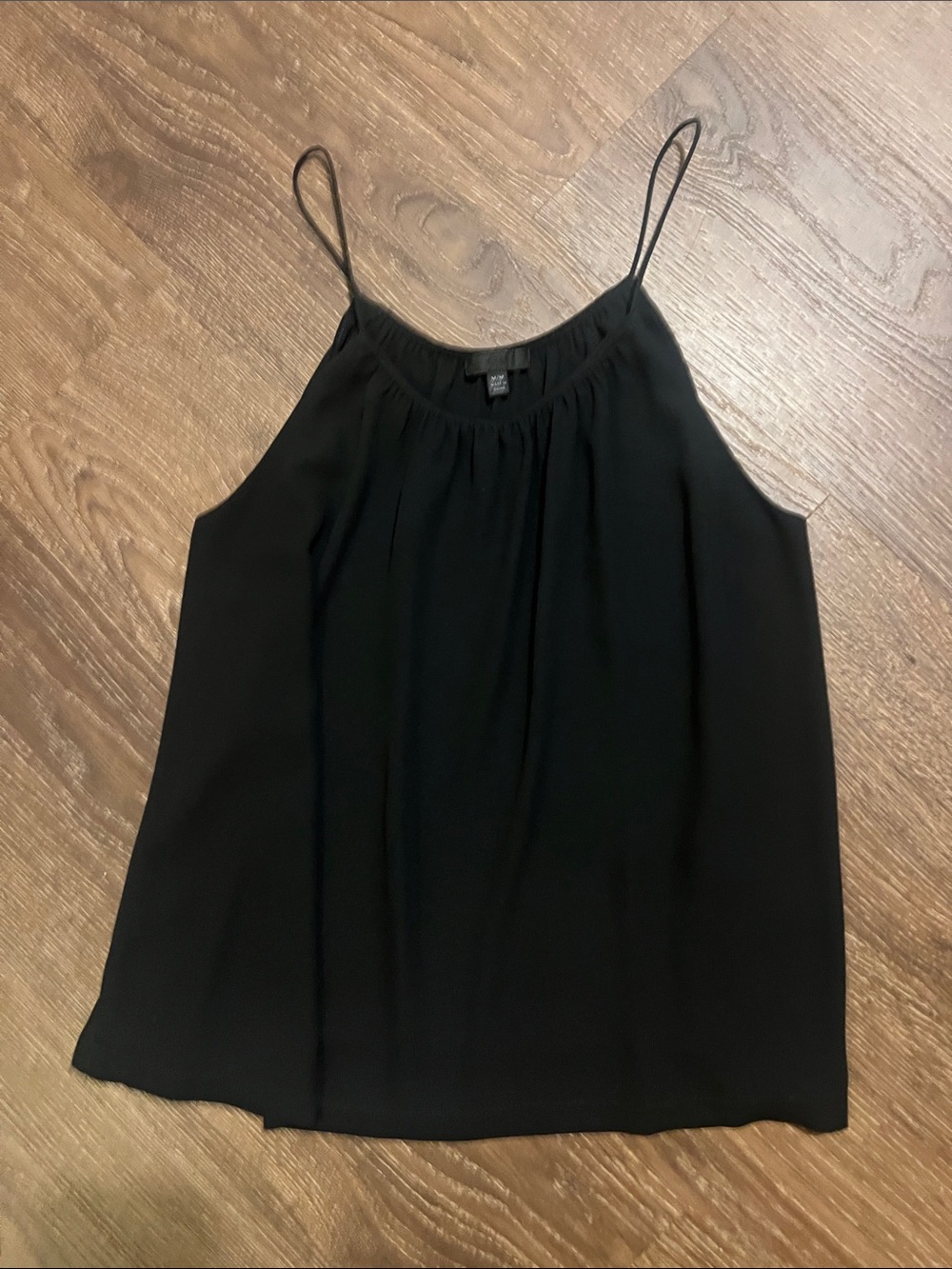 ATM Anthony Thomas Melillo Black Spaghetti-Strap Camisole